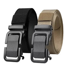 Load image into Gallery viewer, Men's Automatic Metal Buckle Nylon Canvas Webbing Belt
