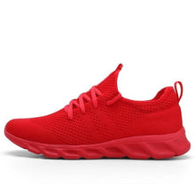 Load image into Gallery viewer, Mens Black Sneakers Casual Summer High Quality Mesh Sneakers Lightweight Breathable Mesh Sneakers Fashion Tennis Breathable Walking Gym Work Sneakers
