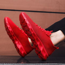 Load image into Gallery viewer, Mens Black Sneakers Casual Summer High Quality Mesh Sneakers Lightweight Breathable Mesh Sneakers Fashion Tennis Breathable Walking Gym Work Sneakers
