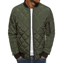 Load image into Gallery viewer, Men's Bomber Quilted Diamond Padded Jacket
