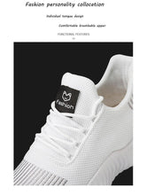 Load image into Gallery viewer, Mens Breathable White Trendy Sneakers  Casual Design  Light Walking Running Trainers Casual Breathable Mesh Men Running Shoes Walking Sneakers
