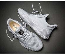 Load image into Gallery viewer, Mens Breathable White Trendy Sneakers  Casual Design  Light Walking Running Trainers Casual Breathable Mesh Men Running Shoes Walking Sneakers
