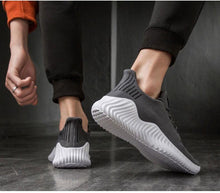 Load image into Gallery viewer, Mens Breathable White Trendy Sneakers  Casual Design  Light Walking Running Trainers Casual Breathable Mesh Men Running Shoes Walking Sneakers
