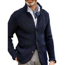 Load image into Gallery viewer, Men's Cardigan Solid Color Sweater
