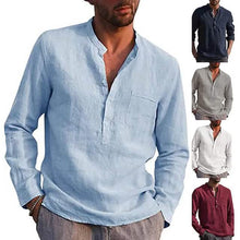 Load image into Gallery viewer, Men's Casual Button Down Shirts Long Sleeve Tops
