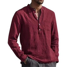 Load image into Gallery viewer, Men's Casual Button Down Shirts Long Sleeve Tops
