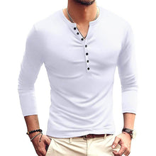 Load image into Gallery viewer, Men's Casual Slim Fit Basic Henley Long Sleeve
