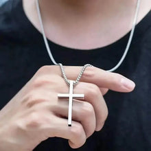 Load image into Gallery viewer, Men's Fashion Stainless Steel Cross Pendant Necklace
