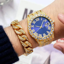 Load image into Gallery viewer, Men's Gypsophila Large Dial Waterproof Quartz Watch
