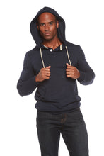 Load image into Gallery viewer, Men's Henley Style Bamboo Viscose Fleece Hoodie
