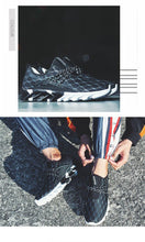 Load image into Gallery viewer, Mens Lightweight Breathable White Sneakers Casual Spring New Fashion Comfortable Walking  Slip-On Sneakers Breathable Fashion Athletic Gym Casual Tennis Sneakers Modern Design Shoes

