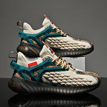 Load image into Gallery viewer, Mens Luxury Sneakers Casual Sports Trainer Race White Shoes Fashion Running Modern Sneakers Autumn Breathable Trendy Mens Walking Casual Sneakers
