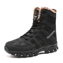 Load image into Gallery viewer, Mens Outdoor Sports Hiking Boots Wear Resisting Work Shoes Footwear Mountain Sport Mid-Cut Black Hiking Boots Outdoor Mountaineering Outdoor Winter Shoes
