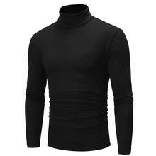 Load image into Gallery viewer, Men's Pure Color T-Shirt Thermal Mock Turtleneck Long Sleeve Tops
