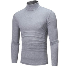 Load image into Gallery viewer, Men's Pure Color T-Shirt Thermal Mock Turtleneck Long Sleeve Tops
