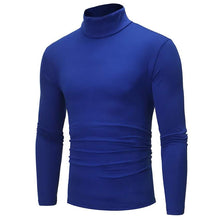 Load image into Gallery viewer, Men's Pure Color T-Shirt Thermal Mock Turtleneck Long Sleeve Tops
