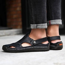 Load image into Gallery viewer, Men's Sandals Cowhide Breathable Casual Beach Walking Shoes
