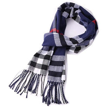 Load image into Gallery viewer, Men's Scarves Classic Arrival Winter Plaid Scarf Tassel Edge
