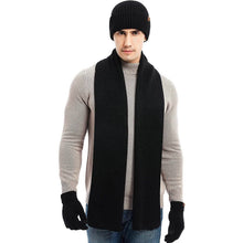 Load image into Gallery viewer, Men's Scaves and Beanie Hat Themal Gloves Set
