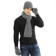 Load image into Gallery viewer, Men's Scaves and Beanie Hat Themal Gloves Set
