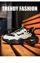Load image into Gallery viewer, Mens Strong Casual Fashion Chunky Sneakers Height Increasing Spring Thick Sole Footwear Fashion High Quality Sneakers Slip on Walking Shoes High Top Casual Shoes For Men
