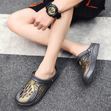 Load image into Gallery viewer, Mens Summer Shoes Sandals Holes Sandals Hollow Breathable Flip Flops Fashion Beach Slippers Garden Clogs Sandals Arch Support Cushioned Yard Unisex Comfortable Clogs
