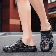 Load image into Gallery viewer, Mens Summer Shoes Sandals Holes Sandals Hollow Breathable Flip Flops Fashion Beach Slippers Garden Clogs Sandals Arch Support Cushioned Yard Unisex Comfortable Clogs
