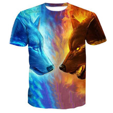 Load image into Gallery viewer, Men's T-Shirt Graphic Animal Plus Size Print Short Sleeve Halloween Tops
