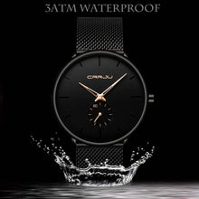 Load image into Gallery viewer, Men's Ultra-Thin Minimalist Waterproof Fashion Wrist Watch
