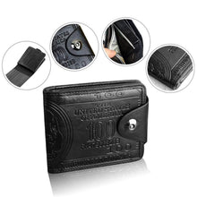 Load image into Gallery viewer, Men's USD Bill Wallet Billfold Leather Credit Card Photo Holder
