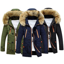 Load image into Gallery viewer, Men's Winter Hooded Down Coat Parkas
