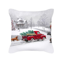 Load image into Gallery viewer, Merry Christmas Cushion Covers Snowman Christmas Santa Pillow Covers Santa Claus Pillow Covers Christmas Tree Santa Deer Printed Pillow Cover Home Decor Pillowcase For Couch 45X45CM

