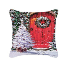 Load image into Gallery viewer, Merry Christmas Cushion Covers Snowman Christmas Santa Pillow Covers Santa Claus Pillow Covers Christmas Tree Santa Deer Printed Pillow Cover Home Decor Pillowcase For Couch 45X45CM
