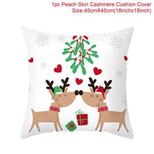 Load image into Gallery viewer, Merry Christmas Decoration Xmas Gift New Year For Home Reindeer Santa Claus Xmas Series Cushion Cover Case Pillow Custom Zippered Square Pillowcase Tree Cushion Cover Christmas Ornament
