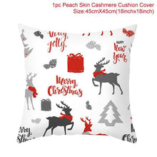 Load image into Gallery viewer, Merry Christmas Decoration Xmas Gift New Year For Home Reindeer Santa Claus Xmas Series Cushion Cover Case Pillow Custom Zippered Square Pillowcase Tree Cushion Cover Christmas Ornament
