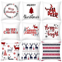 Load image into Gallery viewer, Merry Christmas Decoration Xmas Gift New Year For Home Reindeer Santa Claus Xmas Series Cushion Cover Case Pillow Custom Zippered Square Pillowcase Tree Cushion Cover Christmas Ornament
