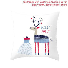 Load image into Gallery viewer, Merry Christmas Decoration Xmas Gift New Year For Home Reindeer Santa Claus Xmas Series Cushion Cover Case Pillow Custom Zippered Square Pillowcase Tree Cushion Cover Christmas Ornament
