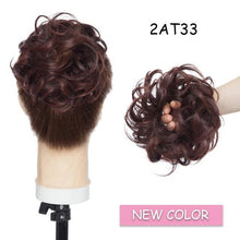 Load image into Gallery viewer, Messy Bun Scrunchy Hair Bun Fake Hair Synthetic Women Chignon Elastic Hair Band Hairpieces For Women Updo Donut Chignon Clip in Hair Extension For Volumized Hair Buns For Girls
