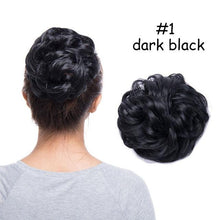 Load image into Gallery viewer, Messy Bun Scrunchy Hair Bun Fake Hair Synthetic Women Chignon Elastic Hair Band Hairpieces For Women Updo Donut Chignon Clip in Hair Extension For Volumized Hair Buns For Girls
