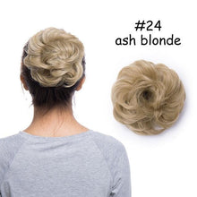 Load image into Gallery viewer, Messy Bun Scrunchy Hair Bun Fake Hair Synthetic Women Chignon Elastic Hair Band Hairpieces For Women Updo Donut Chignon Clip in Hair Extension For Volumized Hair Buns For Girls
