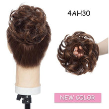 Load image into Gallery viewer, Messy Bun Scrunchy Hair Bun Fake Hair Synthetic Women Chignon Elastic Hair Band Hairpieces For Women Updo Donut Chignon Clip in Hair Extension For Volumized Hair Buns For Girls
