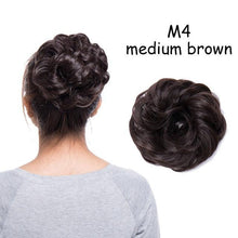 Load image into Gallery viewer, Messy Bun Scrunchy Hair Bun Fake Hair Synthetic Women Chignon Elastic Hair Band Hairpieces For Women Updo Donut Chignon Clip in Hair Extension For Volumized Hair Buns For Girls
