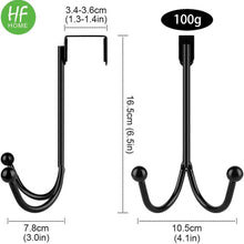 Load image into Gallery viewer, Metal Double Hanging Storage Hooks on Doors
