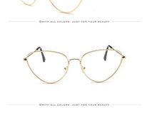 Load image into Gallery viewer, Metal Round Sunglasses Retro Design Sunglasses For  Women New Cat Eye Glasses For Women New Popular Eyeglasses For Female Ladies  Cat Eye Retro Sunglasses
