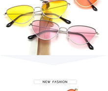 Load image into Gallery viewer, Metal Round Sunglasses Retro Design Sunglasses For  Women New Cat Eye Glasses For Women New Popular Eyeglasses For Female Ladies  Cat Eye Retro Sunglasses
