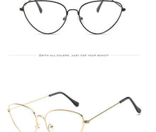 Load image into Gallery viewer, Metal Round Sunglasses Retro Design Sunglasses For  Women New Cat Eye Glasses For Women New Popular Eyeglasses For Female Ladies  Cat Eye Retro Sunglasses
