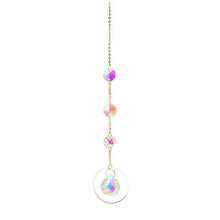 Load image into Gallery viewer, Metallic Hoop Moon Sun Wind Chimes K9 Crystal Prisms Hanging Sun-catcher Rainbow Chaser Window Curtains Pendant Home Decor Gifts For Wall Hanging Decor Room Home Photography Prop
