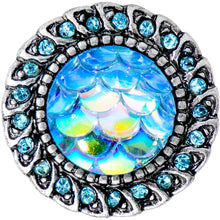 Load image into Gallery viewer, Aqua Gem Iridescent Blue Mermaid Scale Screw Fit Plug Set 6mm to 22mm
