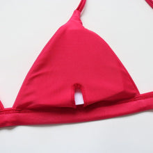 Load image into Gallery viewer, Micro Mini Bikini Swimwear Women Halter Push Up Bikini Set Padded Bra  Women's Underwired Triangle Bathing Two Pieces Swimsuit Bikini Set  Swimsuit Bandage Swim Suit
