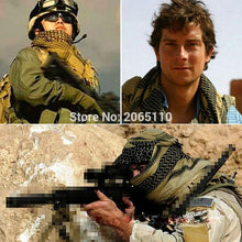 Load image into Gallery viewer, Military Arab Keffiyeh Shemagh Scarf Cotton Winter Shawl Neck Warmer Cover Head Wrap Windproof Tactical Camping Scarf Men Women Shemagh Keffiyeh Men Arab Kufiyah Keffiyeh Arabic Muslim Head Wrap Men Scarf Shawl
